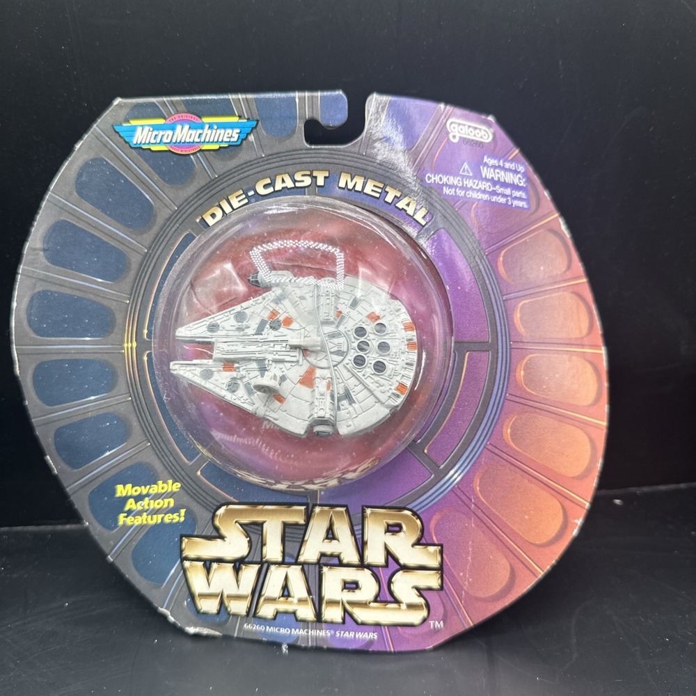 Vintage 1996 Galoob Star Wars Micro Machines‎ Millennium Falcon Die Cast Sealed